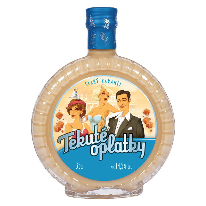 Tekuté oplatky Slaný karamel - 350ml